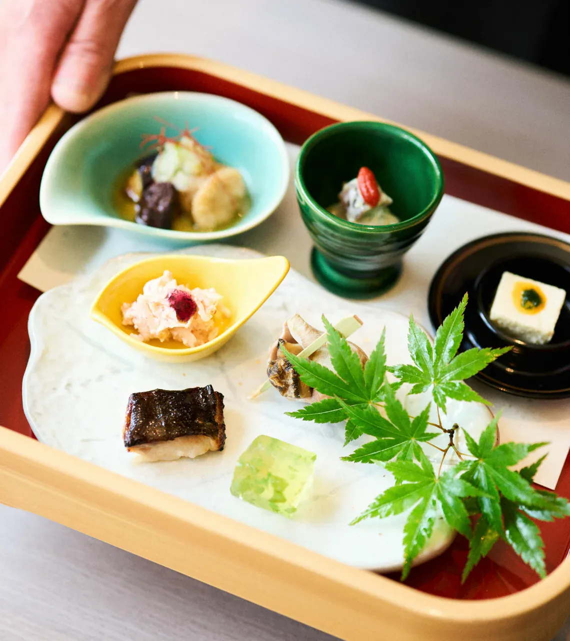 A seasonal meal at Tsubakikan in Asamushi Onsen