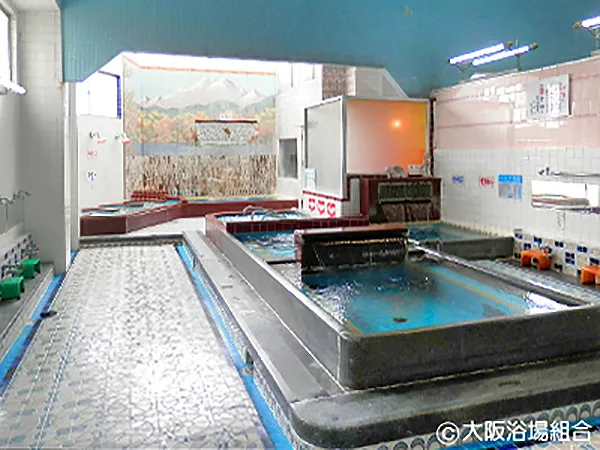 Bathing area at Tajima Shin Onsen