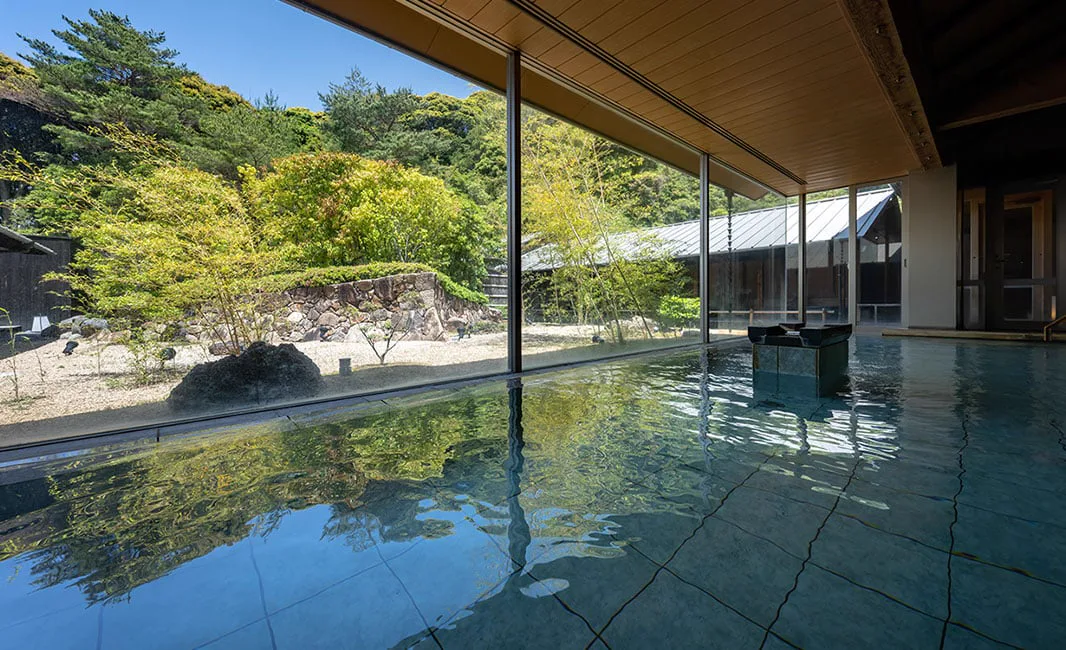Bathing area at Hagi Honjin