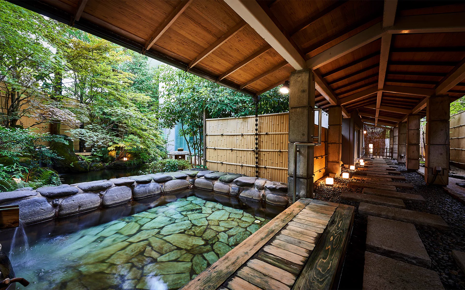In Tamatsukuri, a private bath may not use onsen water