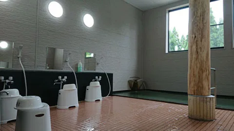 Indoor onsen bath at Shokanto