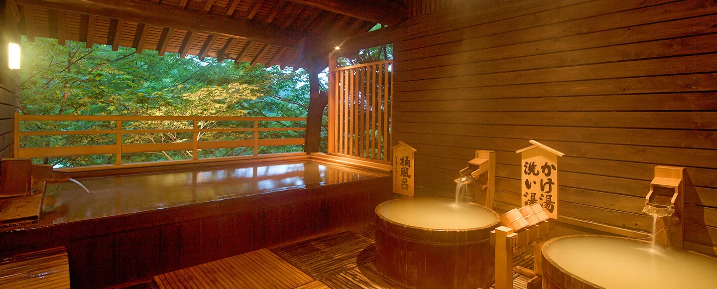Kishigon Ryokan in Ikaho: Kogane-no-Yu, Rooms and the Stone Steps