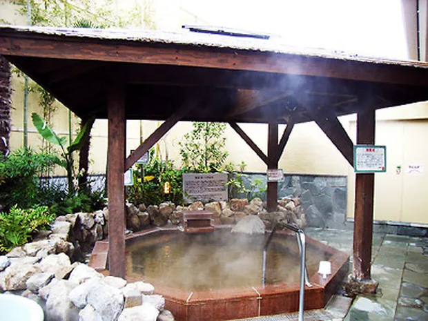 Bathing area at Momodani Onsen