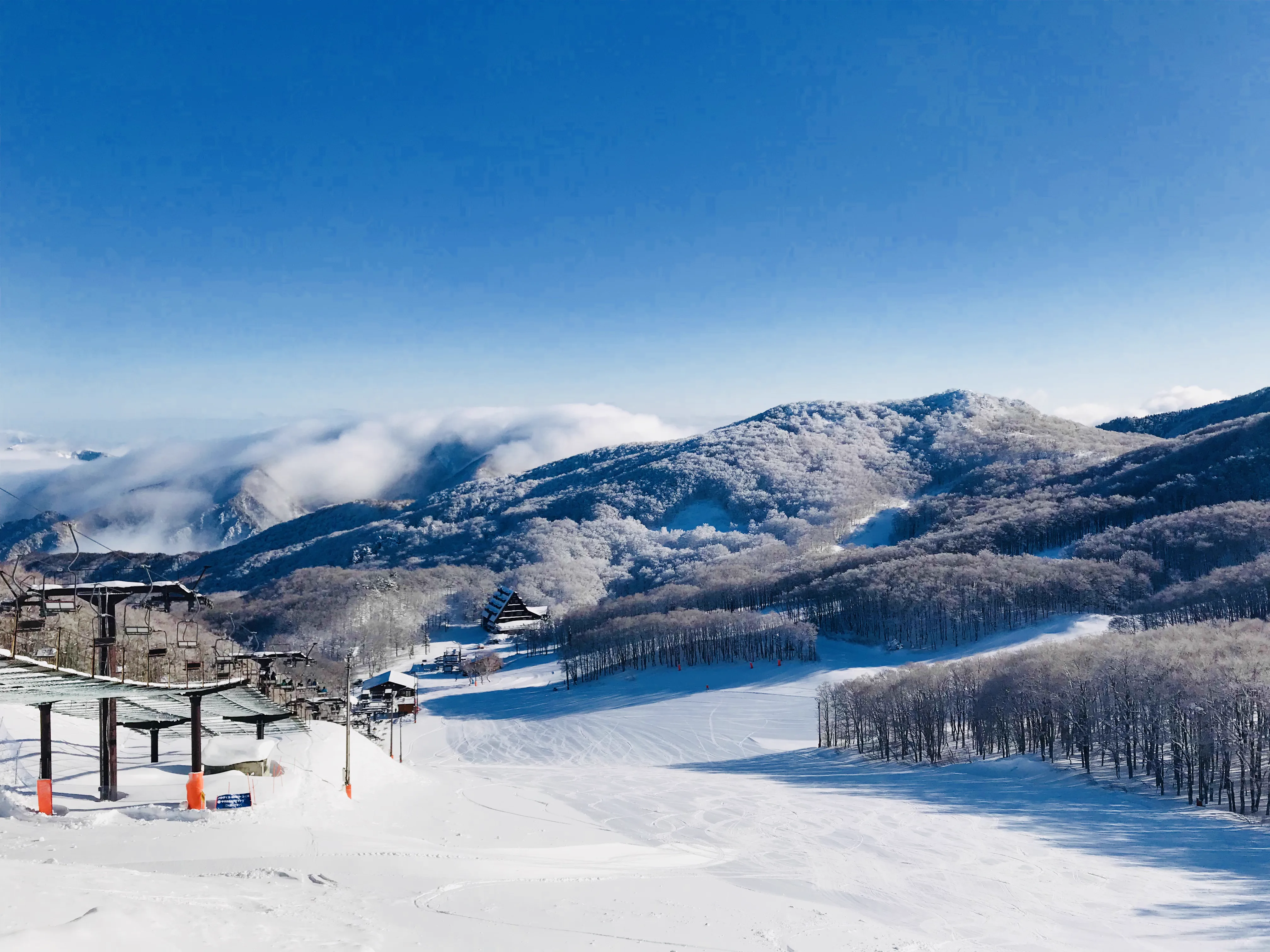 View from Torikabuto toward Zao Onsen and the Yamagata Basin