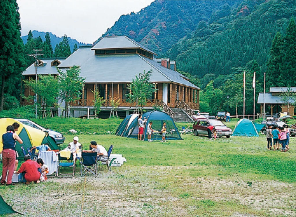 The Agano River beside the Sakihana Onsen area