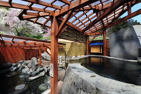 A bath at Akayu Onsen