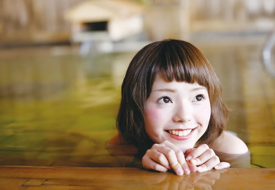 The hot-spring area of Tsukioka in Shibata